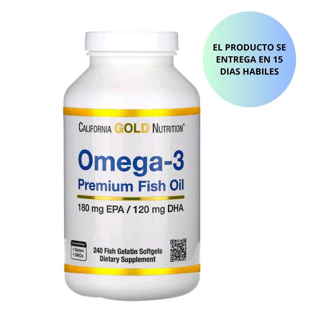 California Gold Nutrition Omega-3  240 softgel