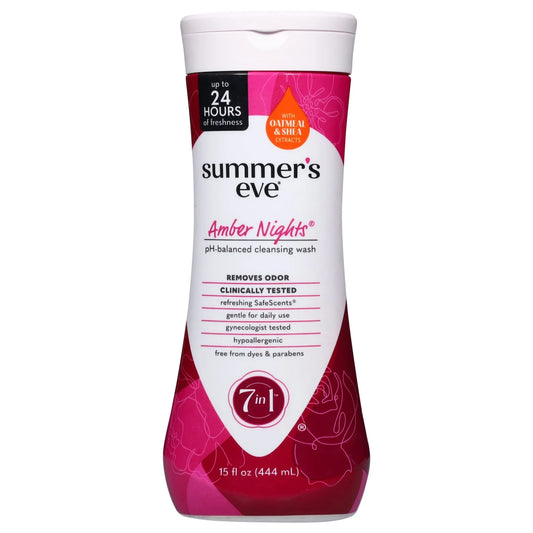 Summer's Eve Amber Nights - Lavado femenino, equilibrio de PH 444ml