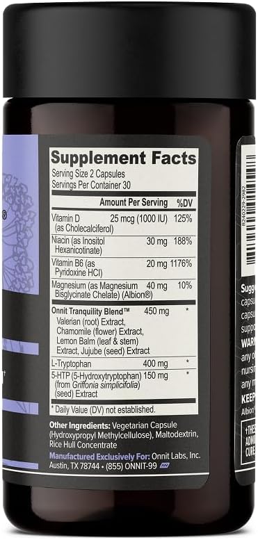 Onnit - New Mood daily stress support, 60 capsulas