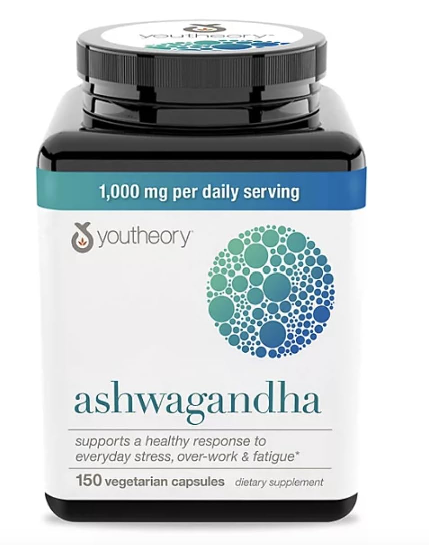 Youtheory - Ashwagandha 1,000mg - 150 Capsulas