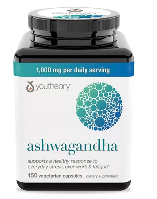 Youtheory - Ashwagandha 1,000mg - 150 Capsulas