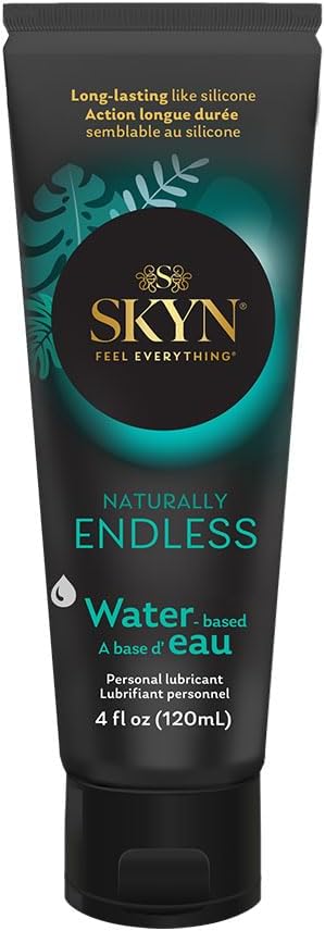 SKYN - Lubricante personal Naturally Endless – 120ml. – Lubricante a base de agua , seguro con condones de látex y sin látex y jugetes sexuales