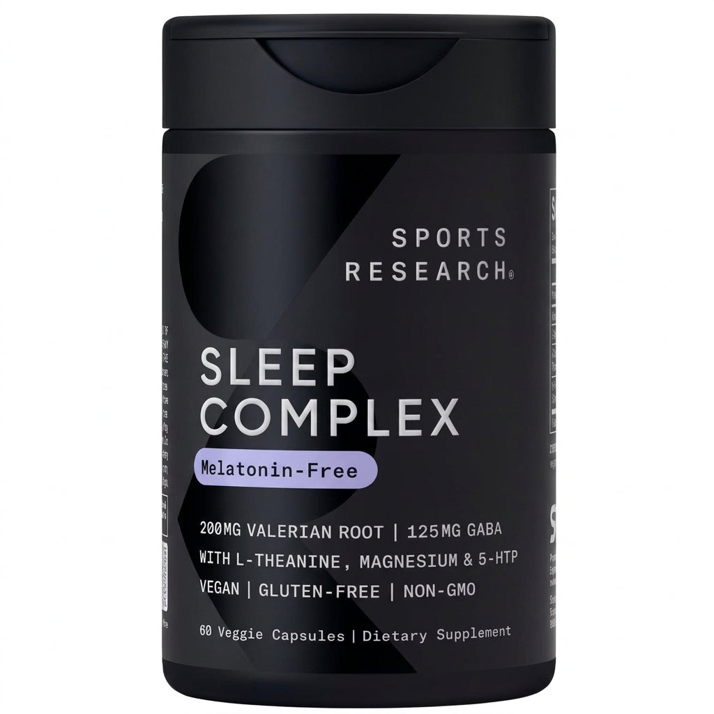 Sports Research® Sleep Complex (sin melatonina), 60 cáp