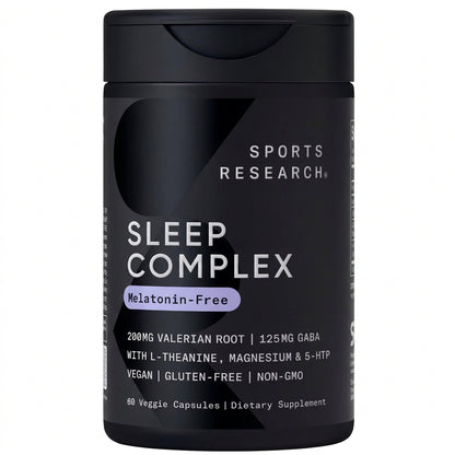 Sports Research® Sleep Complex (sin melatonina), 60 cáp