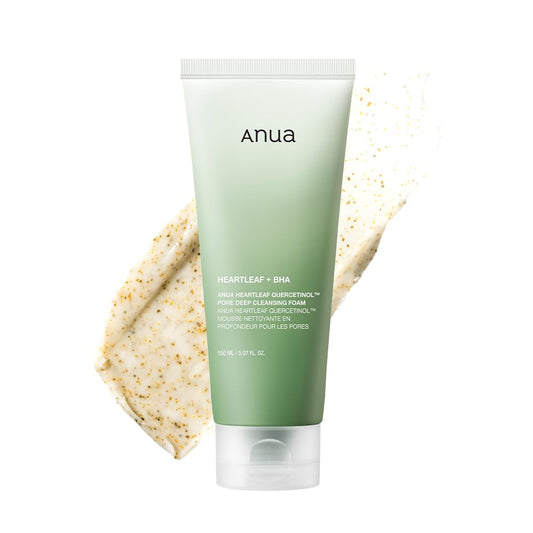 Anua Heartleaf - Espuma limpiadora profunda de poros de quercetinol, lavado facial, 150ml