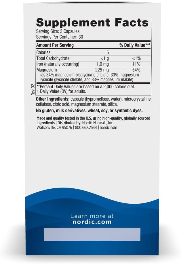 Nordic Naturals Complejo de magnesio - 90 cápsulas