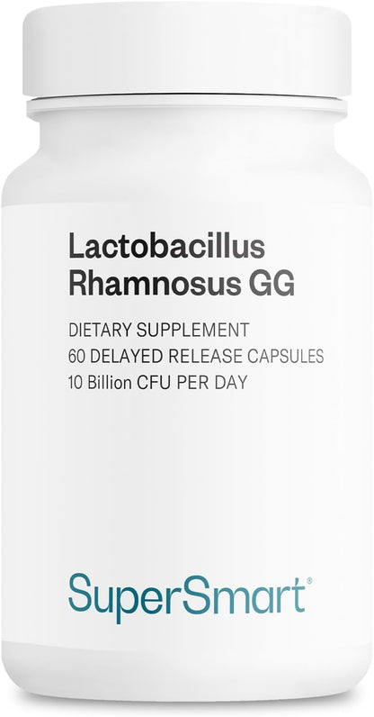 Super Smart - Lactobacillus Rhamnosus GG 10 Billion, 60 capsulas