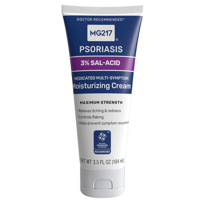 MG217 - Crema hidratante con ácido salicílico al 3% para la psoriasis, 104ml