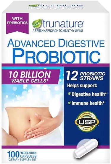 Trunature Advanced Digestive Probiotic 100 cápsulas