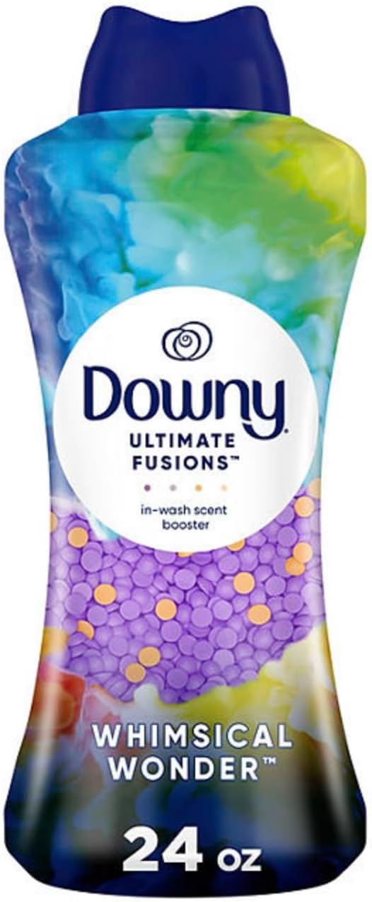 Downy Ultimate Fusions - Perlas potenciadoras de aroma en lavado + liberación de aroma de doble acción, maravilla caprichosa (24 onzas)