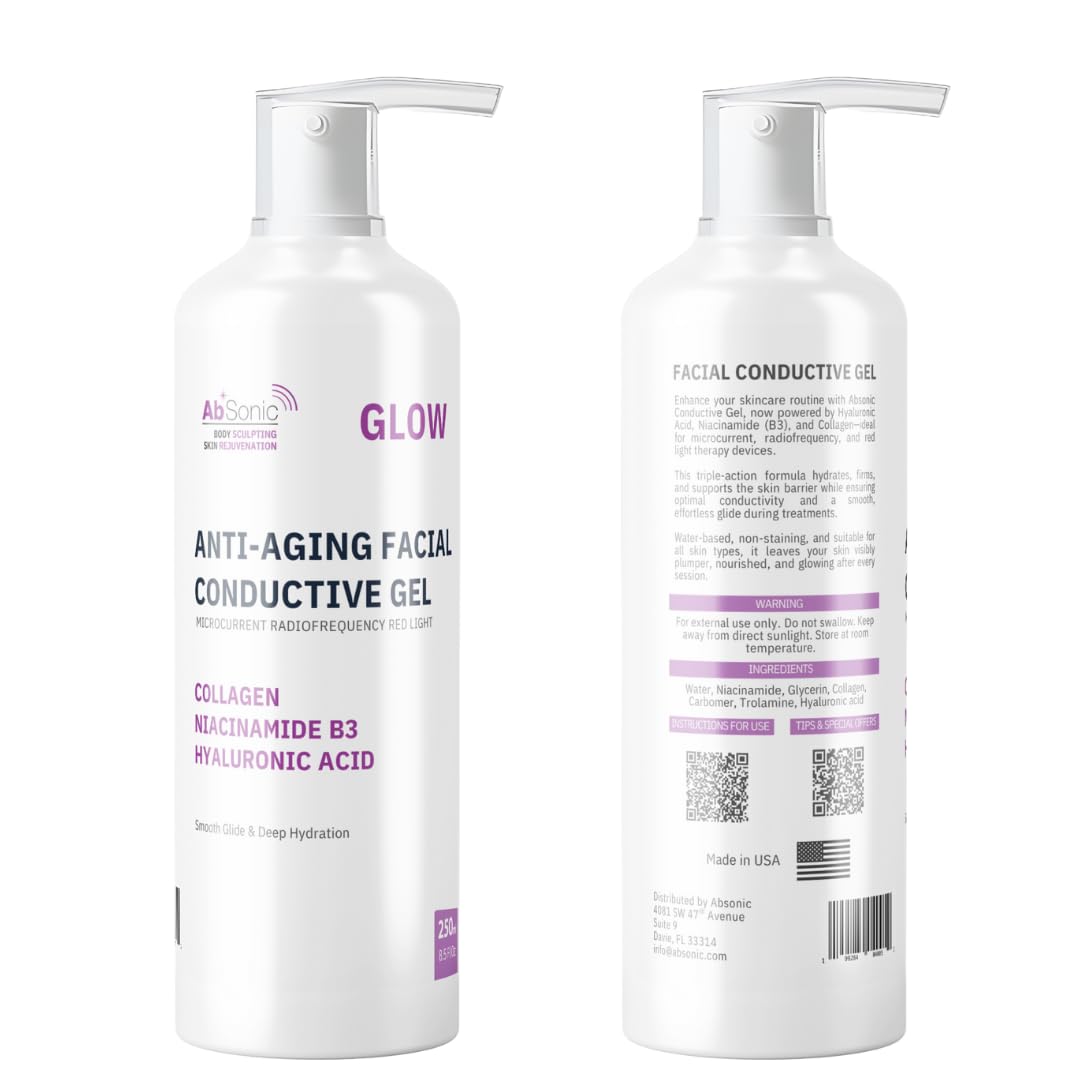 Absonic Gel conductor facial antienvejecimiento Glow, 250 ml