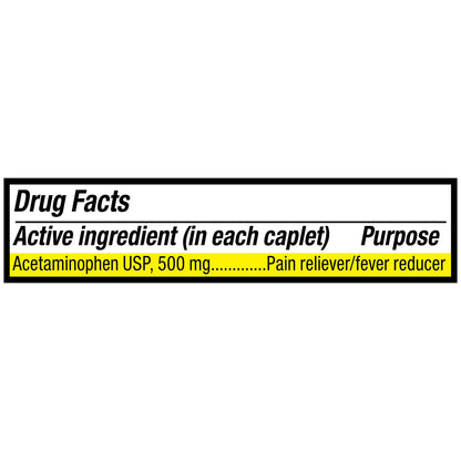 Equate - Analgésico de Fuerza Extra Acetaminofén 500 Mg, 100 caplets