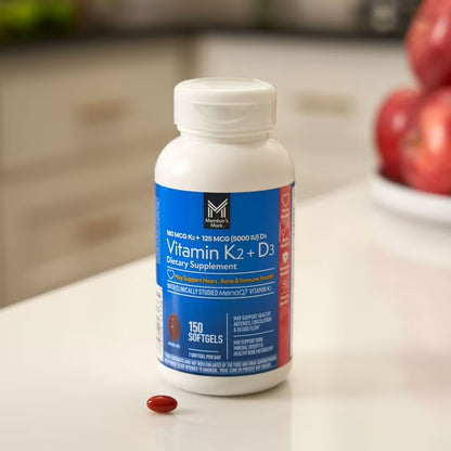 Member´s Mark - Vitamina K2(180mcg) + D3(5000IU), 150 Capsulas