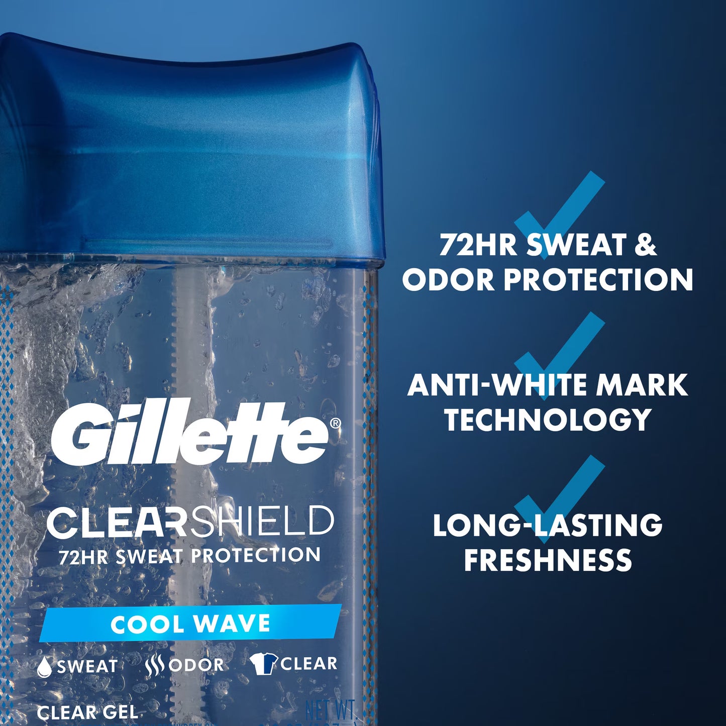 Gillette Antitranspirante y desodorante para hombres 107gr.