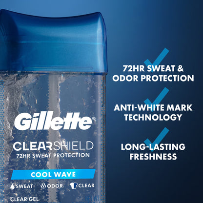 Gillette Antitranspirante y desodorante para hombres 107gr.