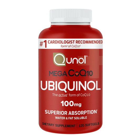 Qunol Mega CoQ10 Ubiquinol 100 mg., Capsulas de Gel
