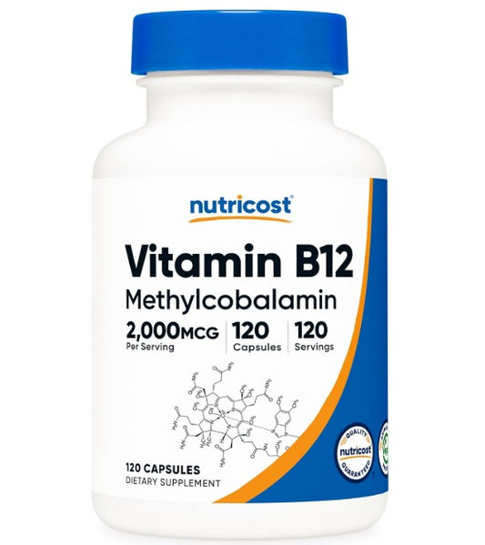 Nutricost vitamina B12 2,000mcg en capsulas