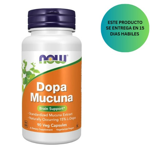 Now Foods Dopa Mucuna Apoyo para Estado de Ánimo, 90 capsulas