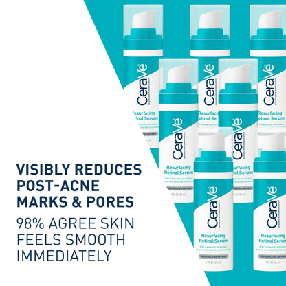 CeraVe Acne Resurfacing Retinol Face Serum para pieles con tendencia al acné, 30ml