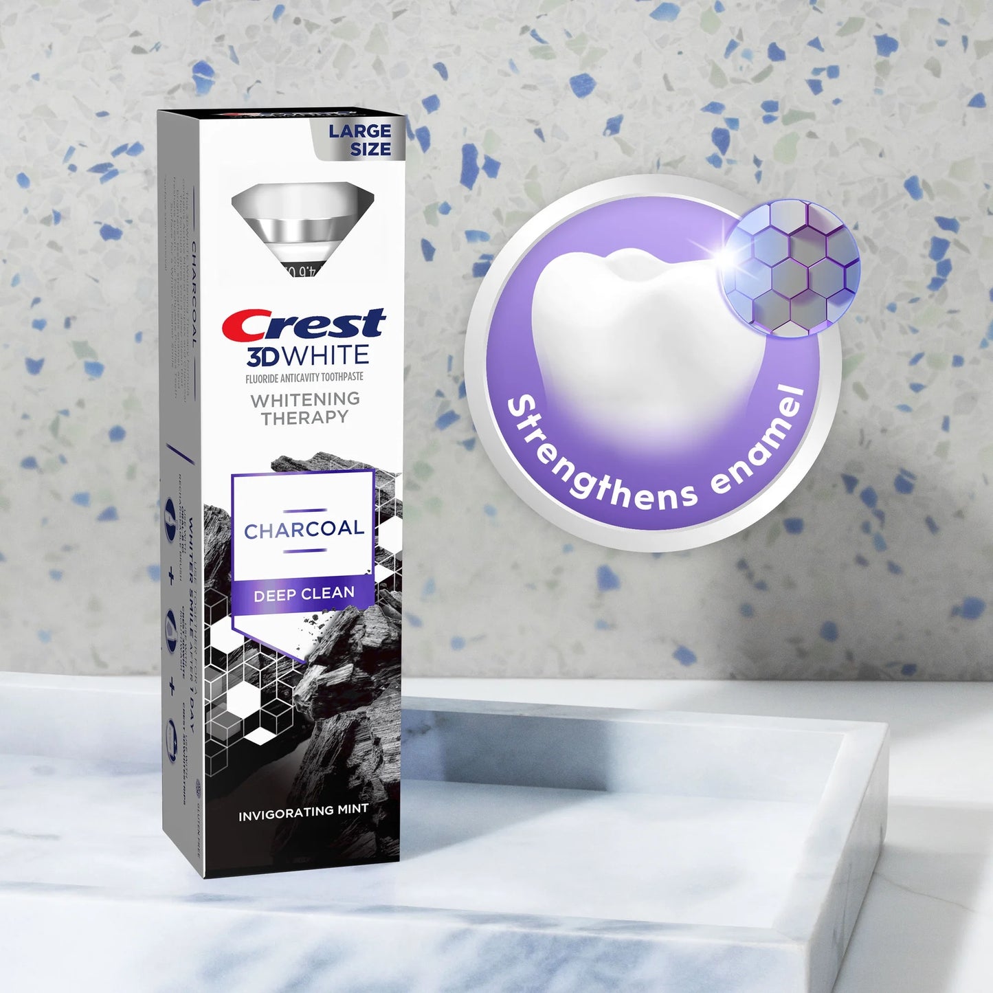 Crest 3D White charcoal 130g