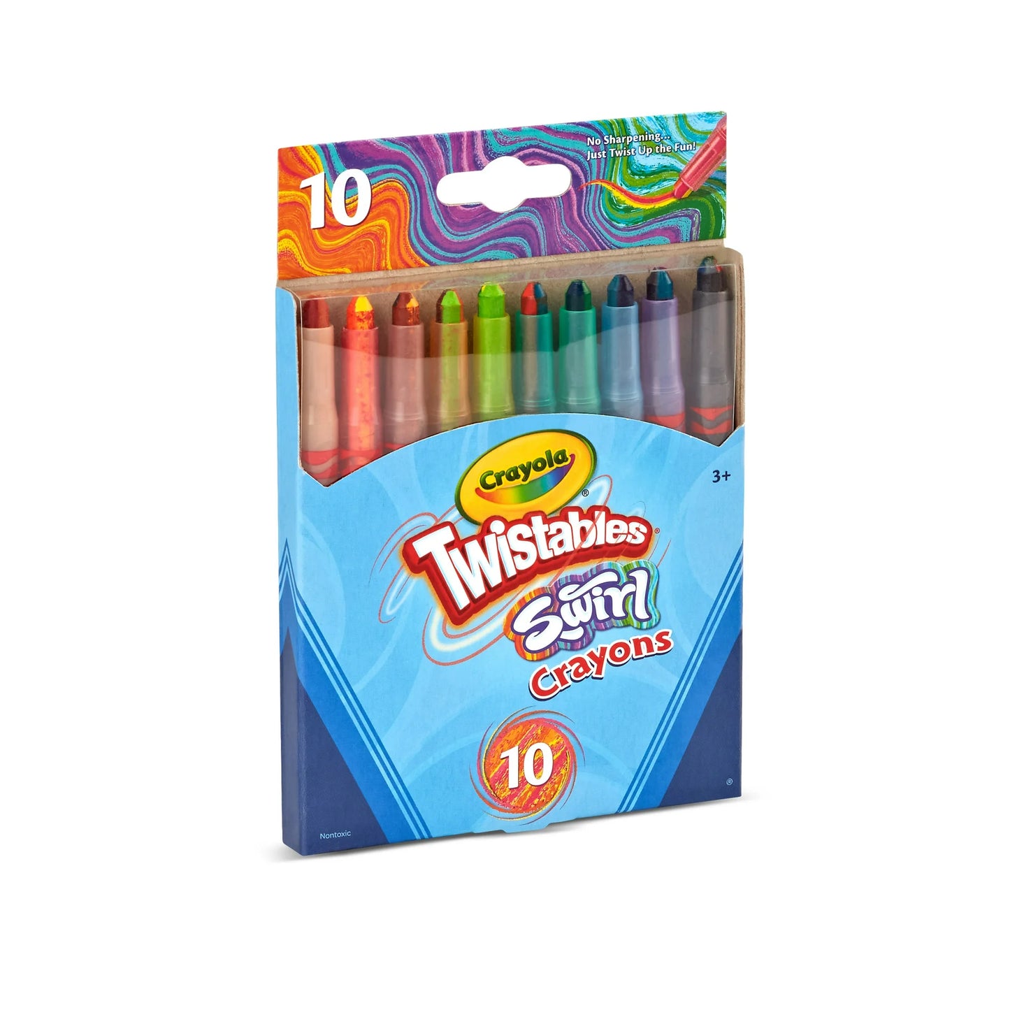 Crayones Crayola Swirl Twistables, 10 unidades, Colores Combinados