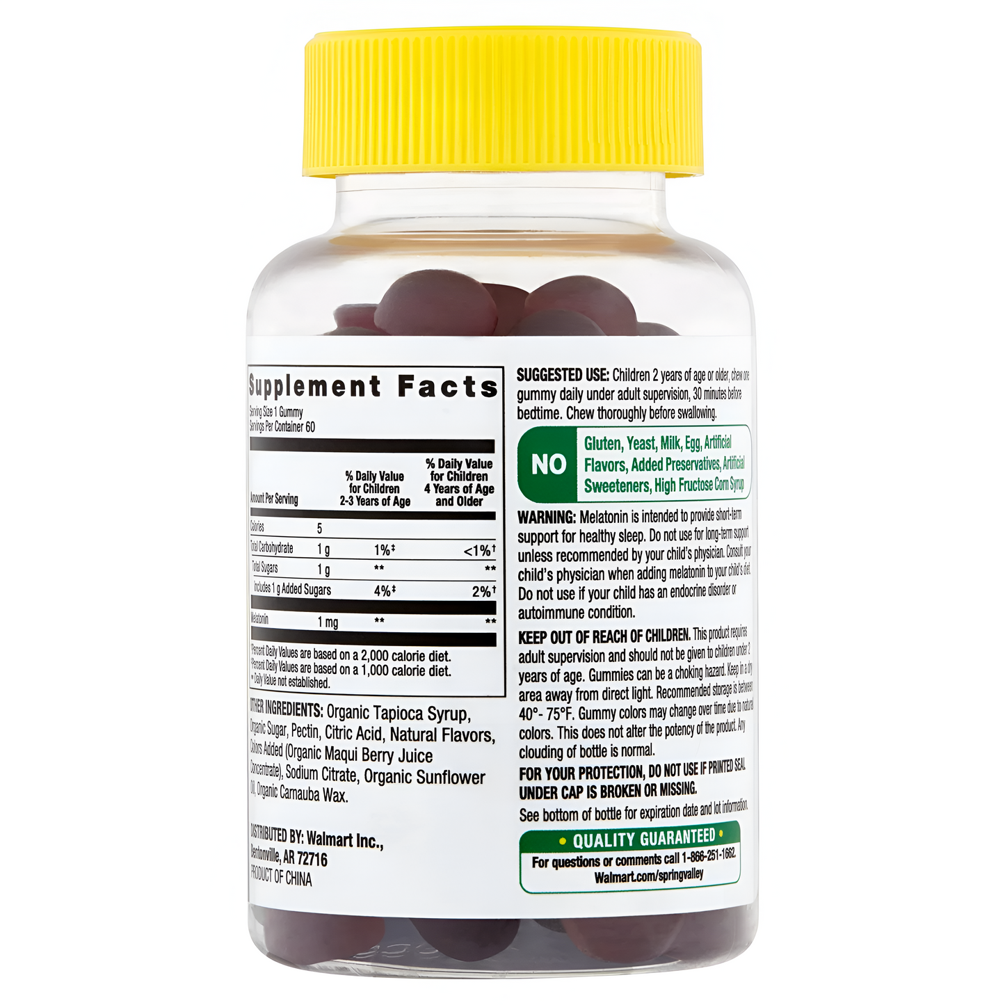 Melatonin Spring Valley Kids - 1 Mg  Gomitas