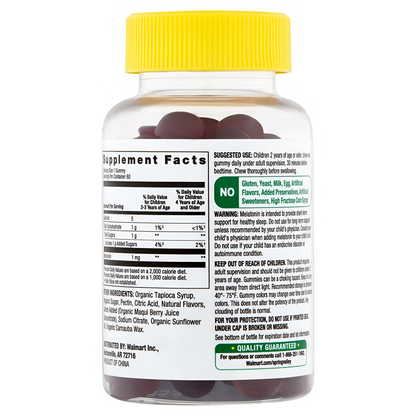 Melatonin Spring Valley Kids - 1 Mg  Gomitas