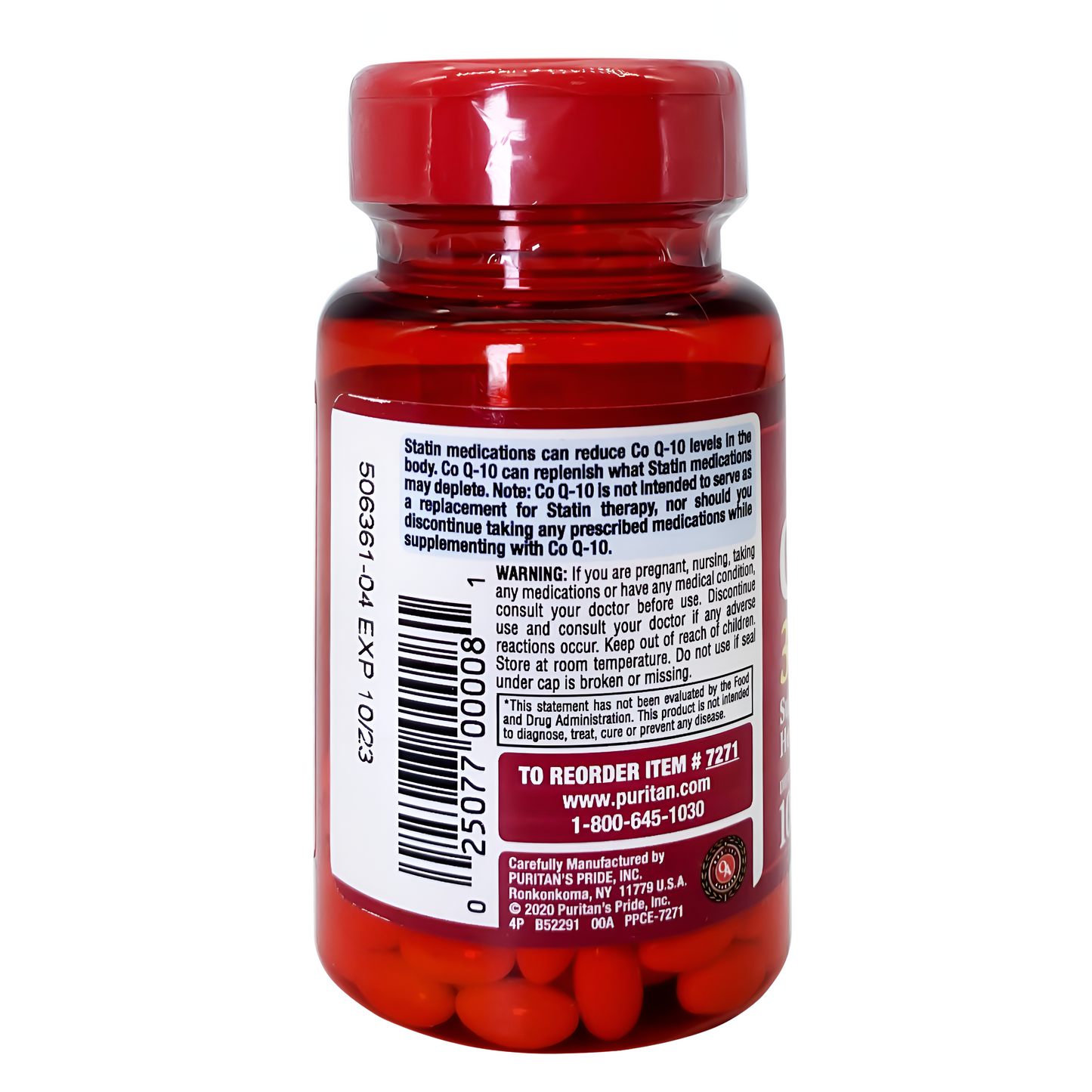 CO Q-10  softgels - Puritan's Pride