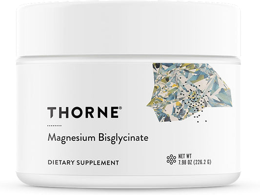 Thorne - Bisglicinato de magnesio, fórmula de magnesio en polvo, sin gluten, 226.2gr, 60 porciones