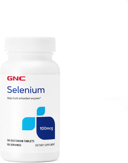GNC Selenio 100mcg  Vegetariano - 100 Tabletas