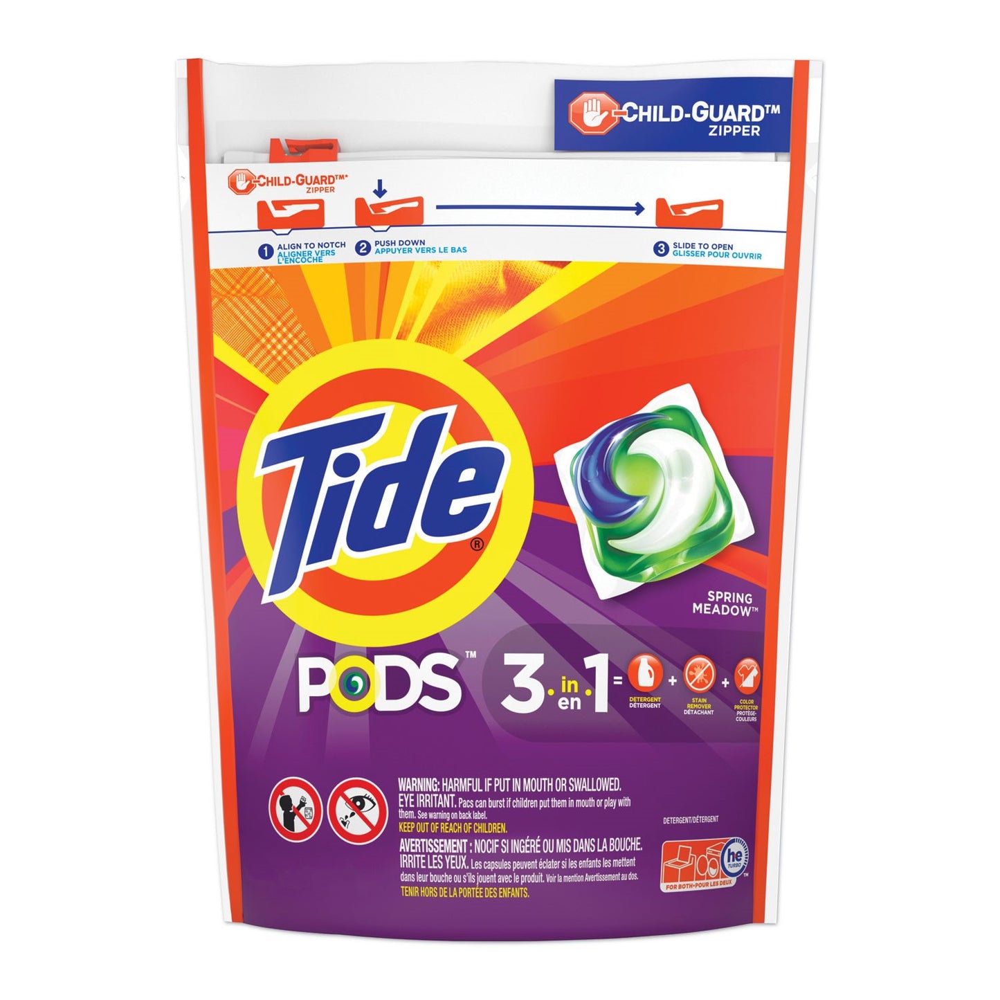 Tide PODS 3 en 1 32oz, 2 LB 39 unidades - detergente, remueve manchas