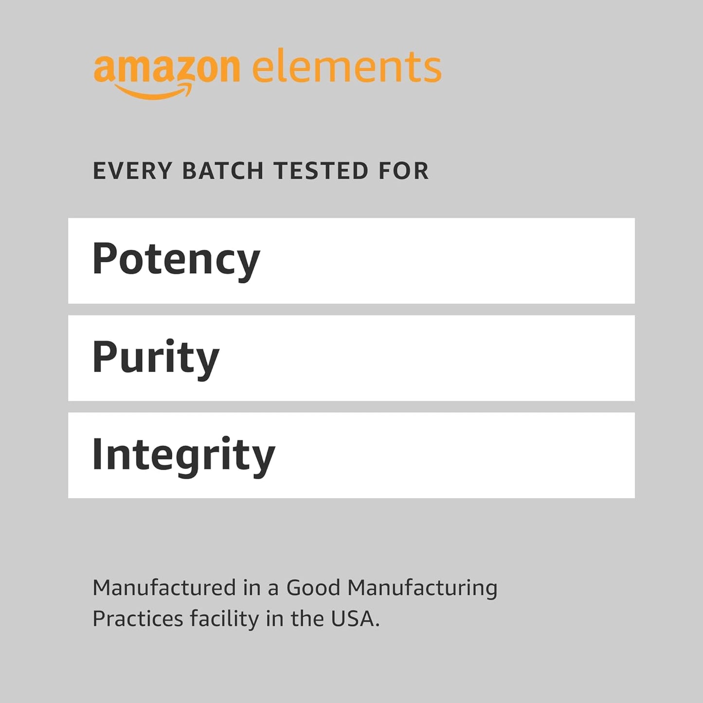 Amazon Elements Ácido fólico 800 mcg por porción, tableta, 180 unidades