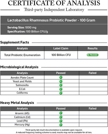 Vitamatic Lactobacillus Rhamnosus - Apoyo para la salud digestiva - 100 gr