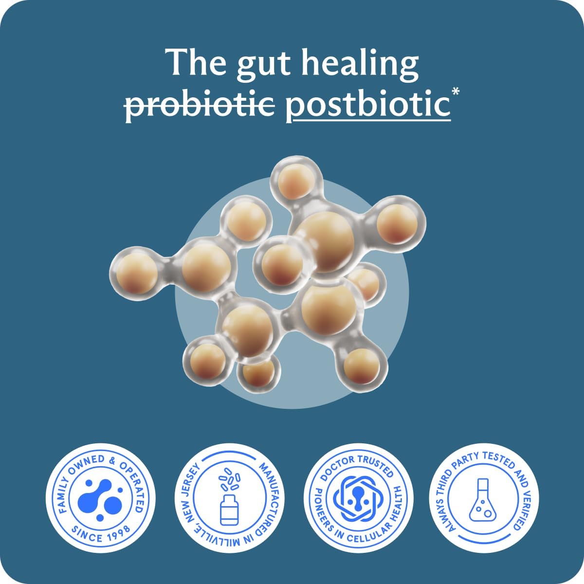 BodyBio - Sodium Butyrate Postbiotic - 100 capsulas