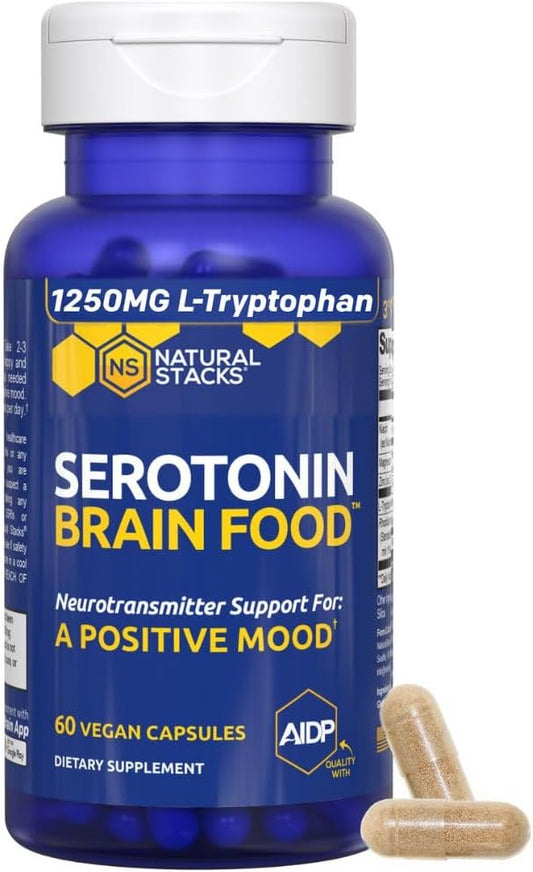 Natural Stacks Serotonina Brain Food 60 cápsulas