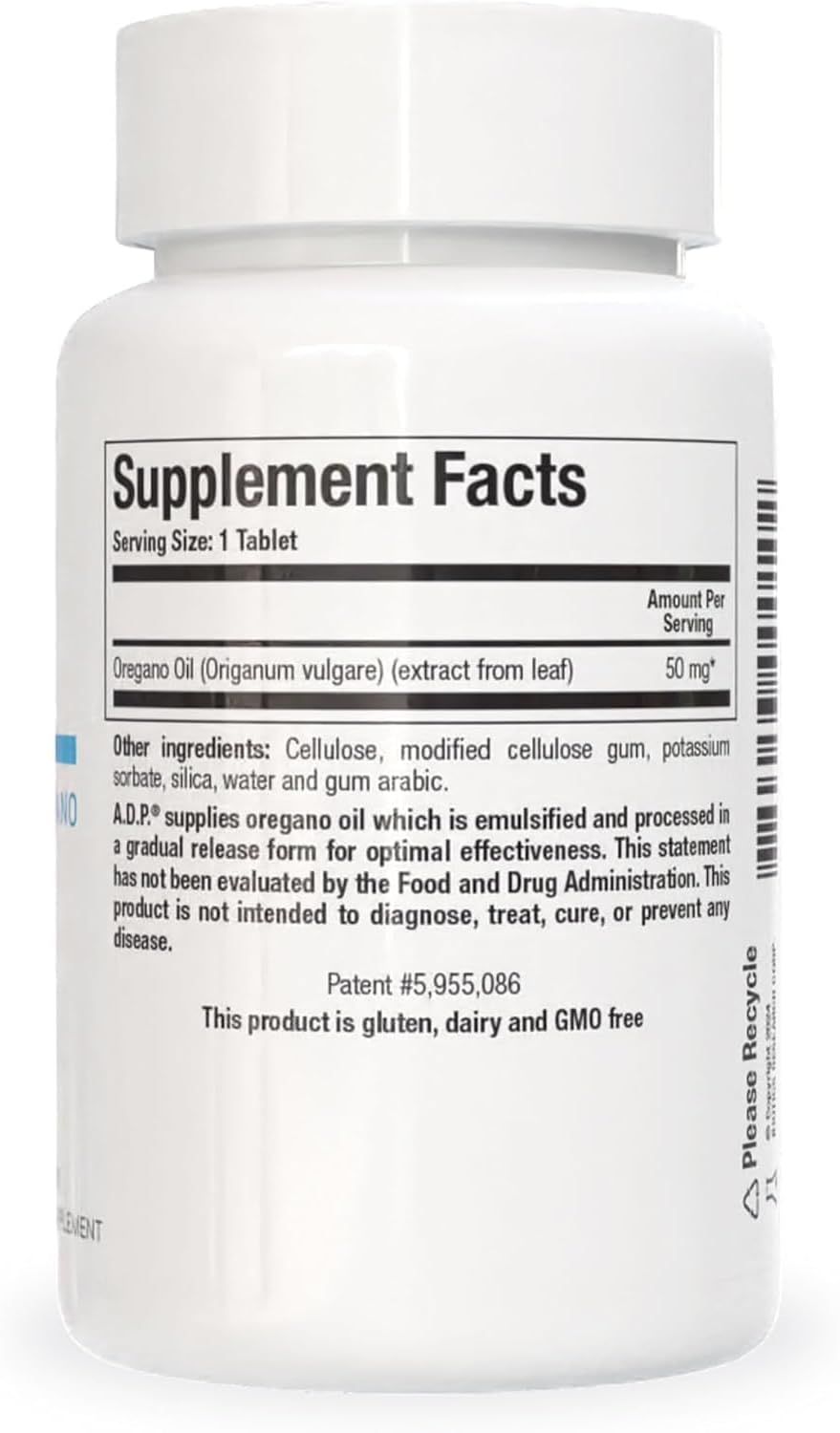 A.D.P complemento dietetico con aceite emulsionado de oregano , 120 capsulas