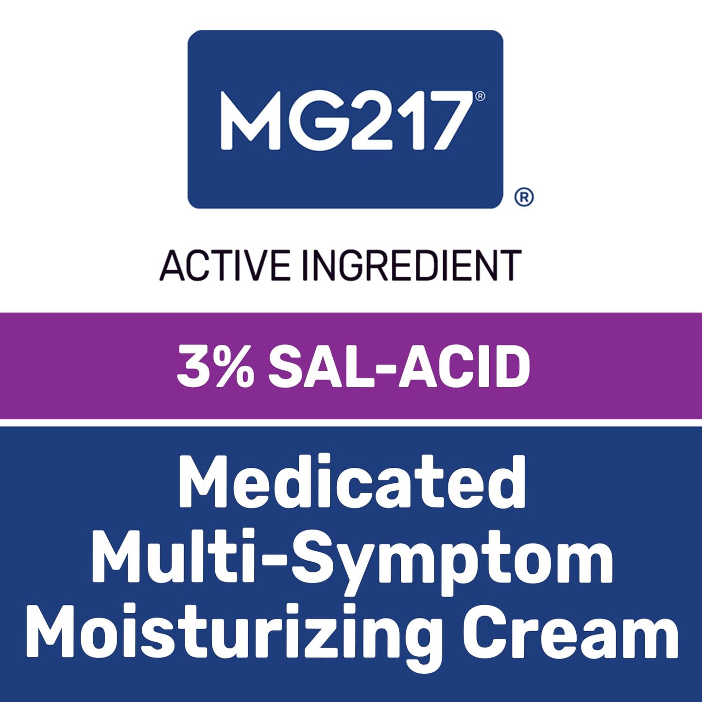 MG217 - Crema hidratante con ácido salicílico al 3% para la psoriasis, 104ml