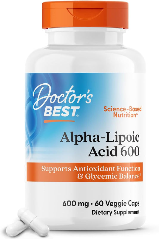 Doctor's Best Alpha-Lipoic Acid 600, 600 mg,  60 Capsulas