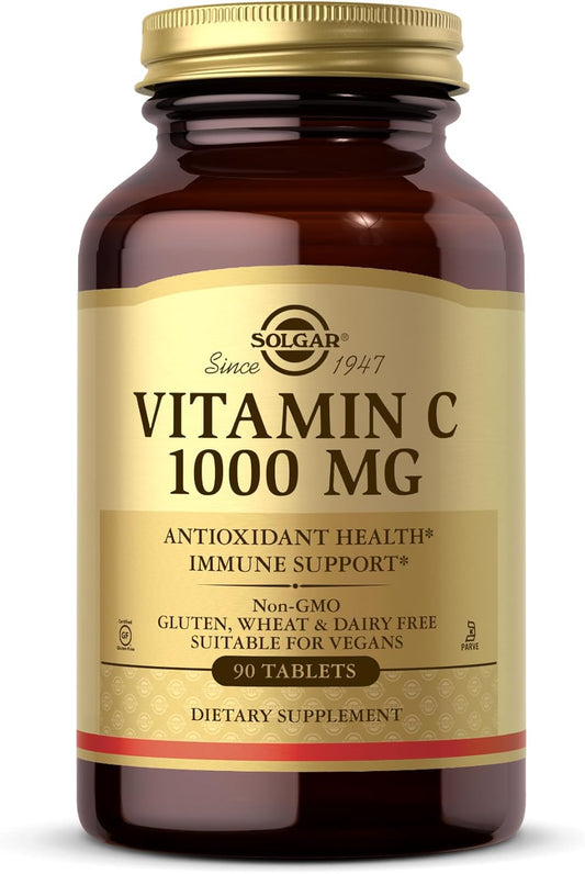 VITAMINA C SOLGAR 1000 mg . 90 Tabletas