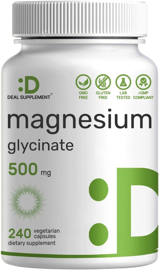 Deal Supplement - Magnesio Glycinate 500mg, 240 capsulas