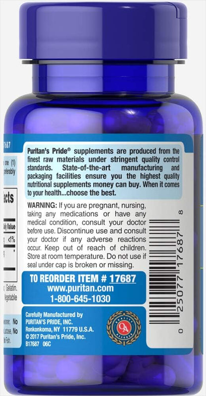 Puritans Pride - Hyaluronic Acid 100mg, 30 cápsulas de liberación rápida
