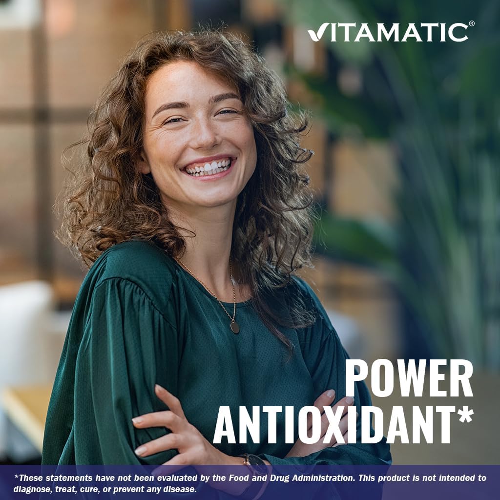VITAMATIC, Alpha lipoic acid 600mg 240 cápsulas, 120 porciones, sin OMG y sin gluten