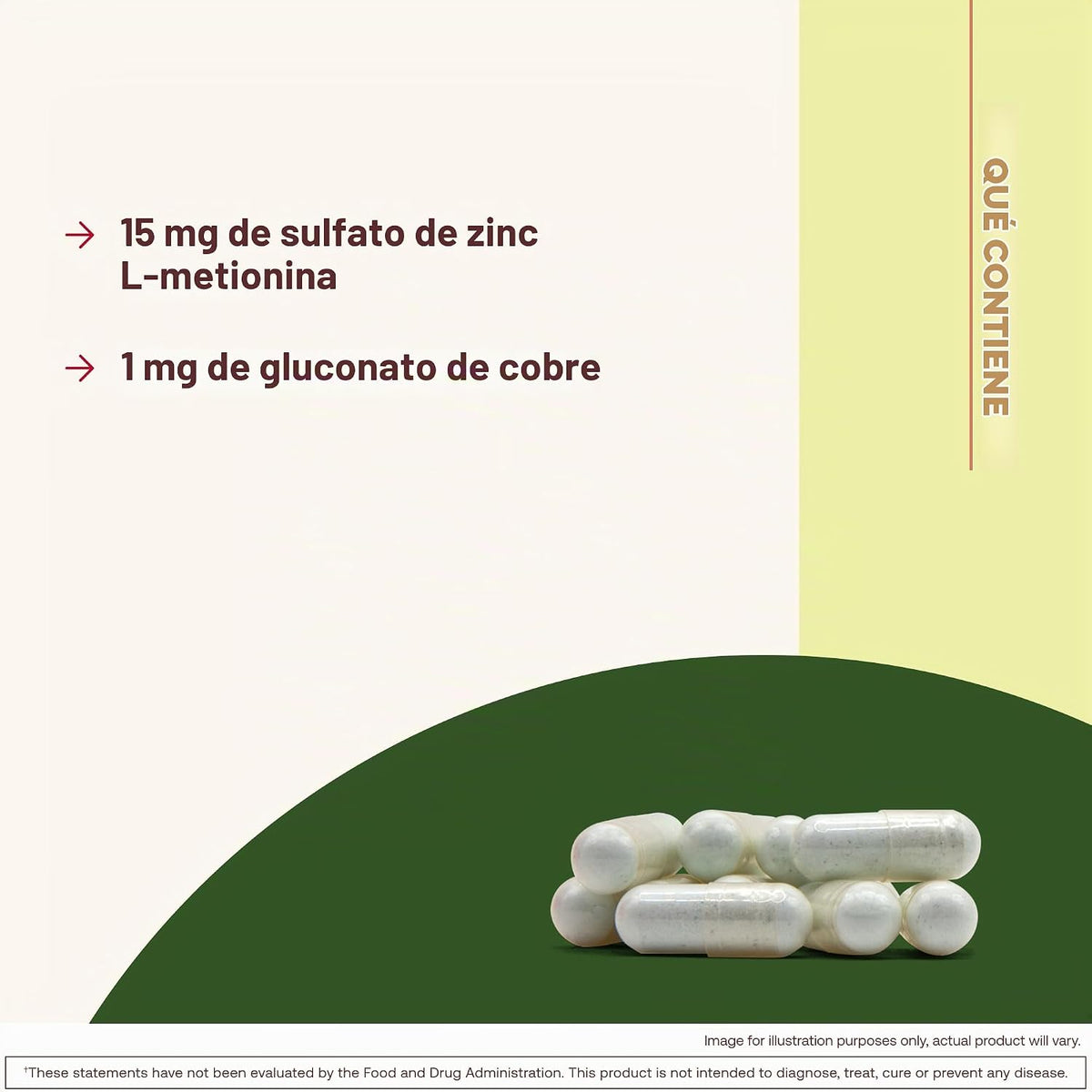 Balance de zinc Jarrow Formulas, 100 cápsulas