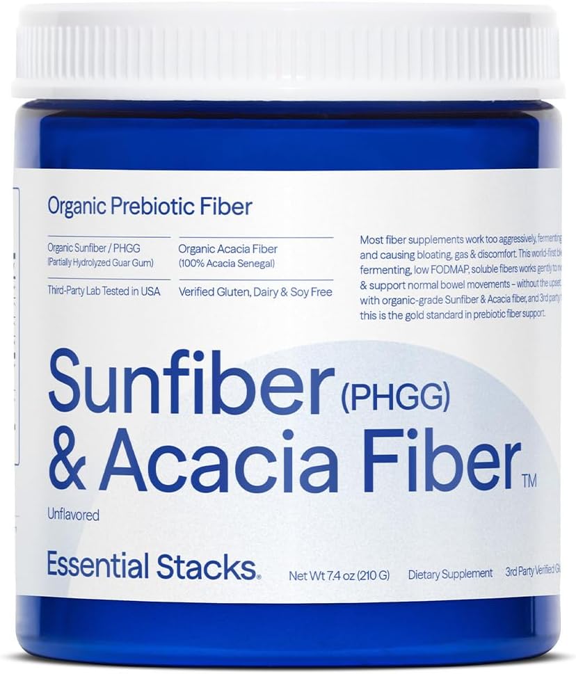 Essential Stacks - Sunfiber (PHGG) + Acacia Fiber, 210g