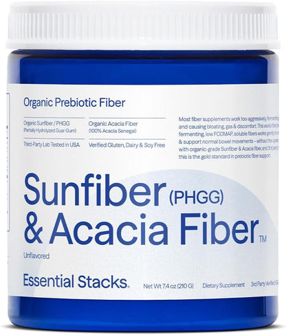 Essential Stacks - Sunfiber (PHGG) + Acacia Fiber, 210g