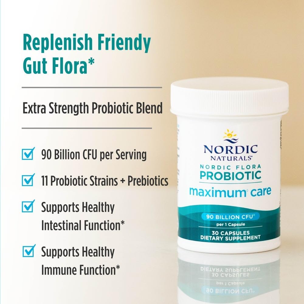 Nordic Flora Probiotic Maximum Care, 30 Capsulas
