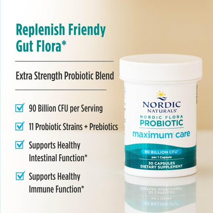Nordic Flora Probiotic Maximum Care, 30 Capsulas