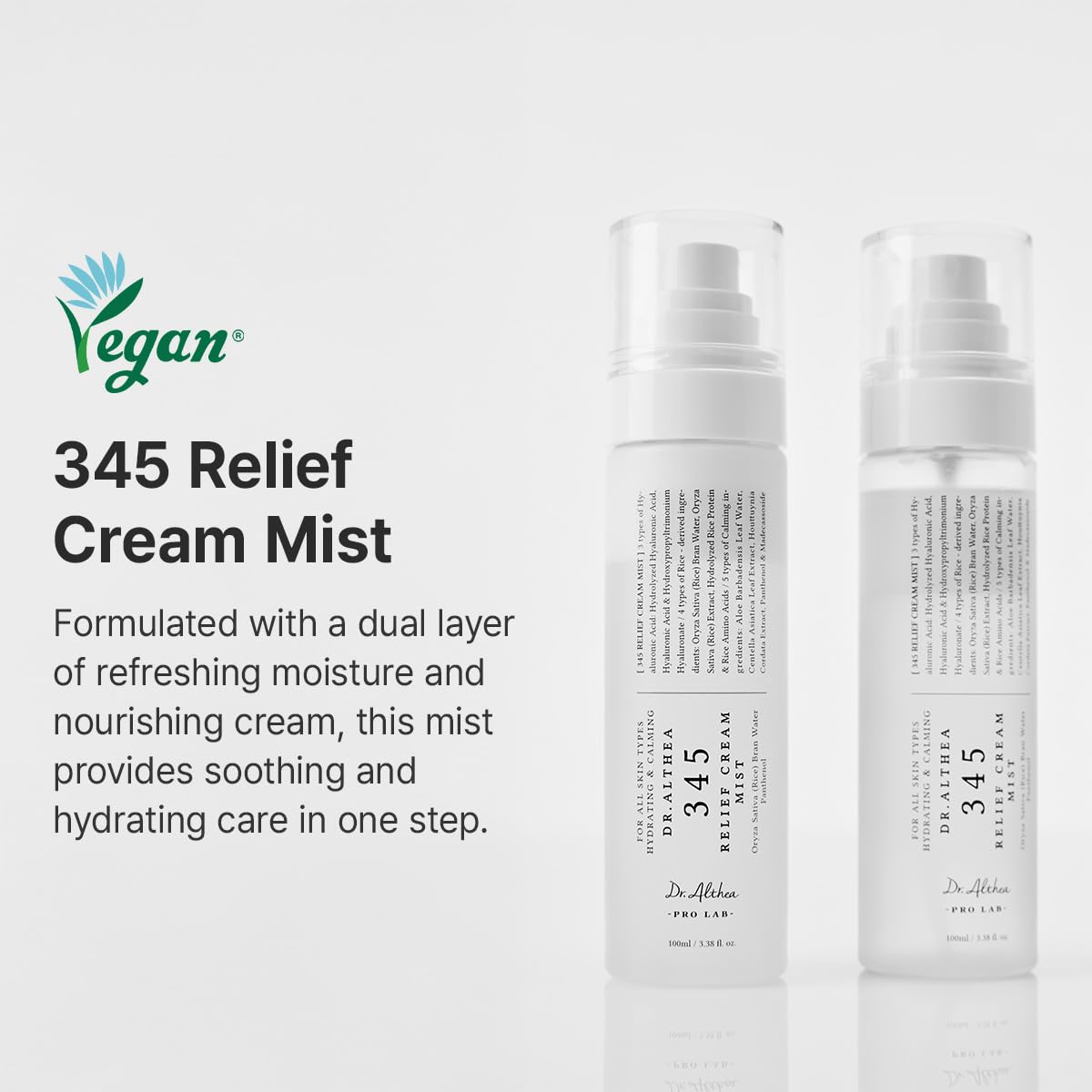 Dr.Althea 345 Relief  Mist | Bruma facial hidratante con extracto de arroz 100ml