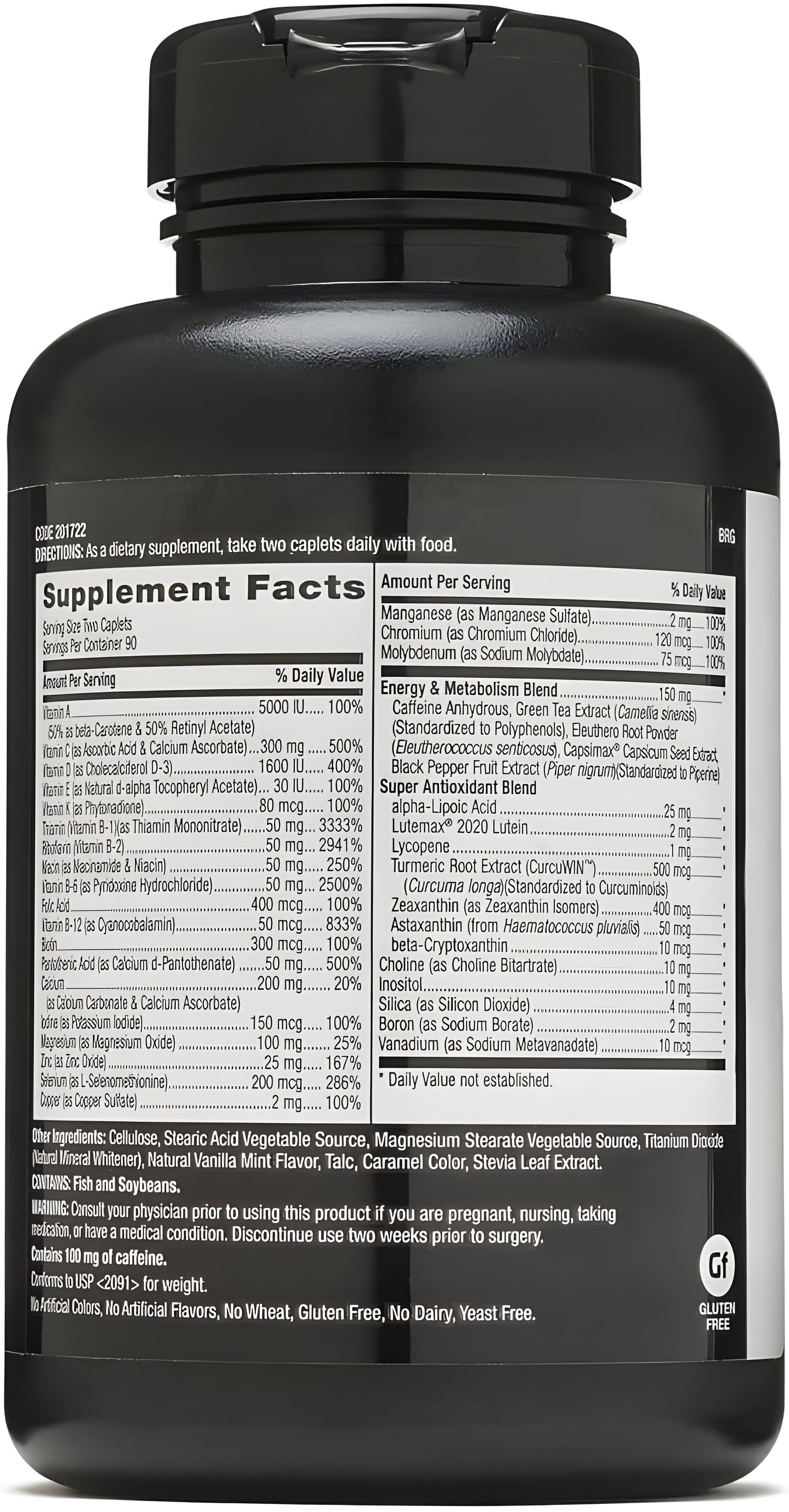 Mega Men Energia y  Metabolismo GNC - caps