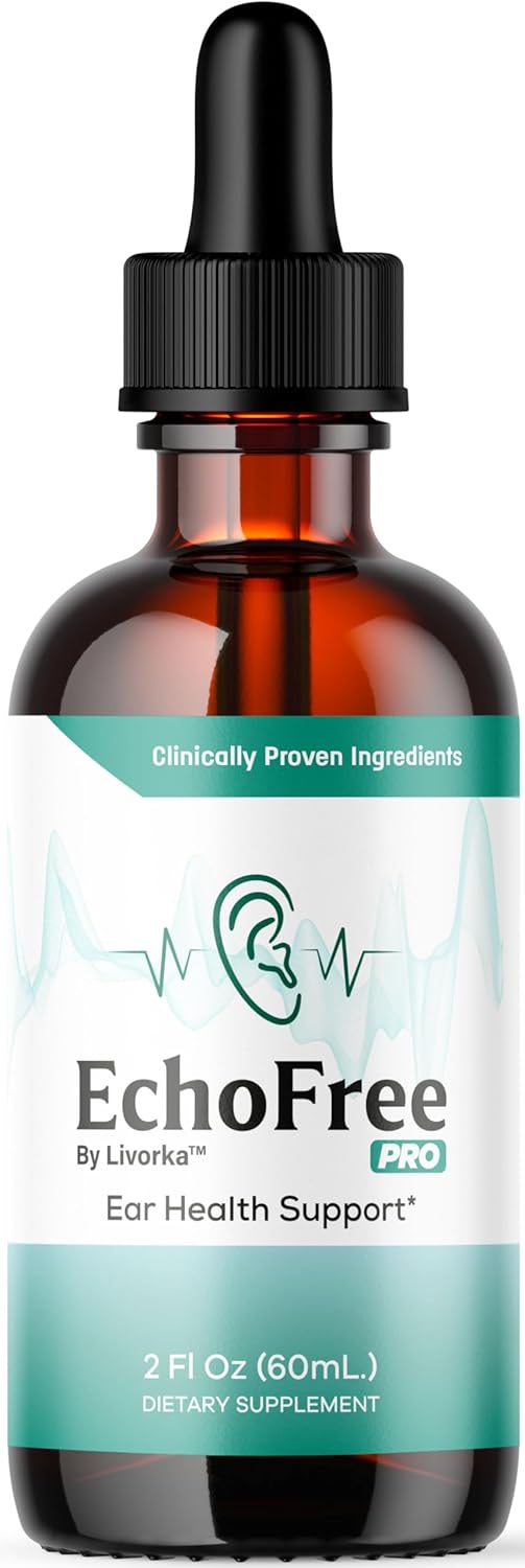 EchoFree Pro By Livorka -  apoyo para la salud auditiva, 60ml